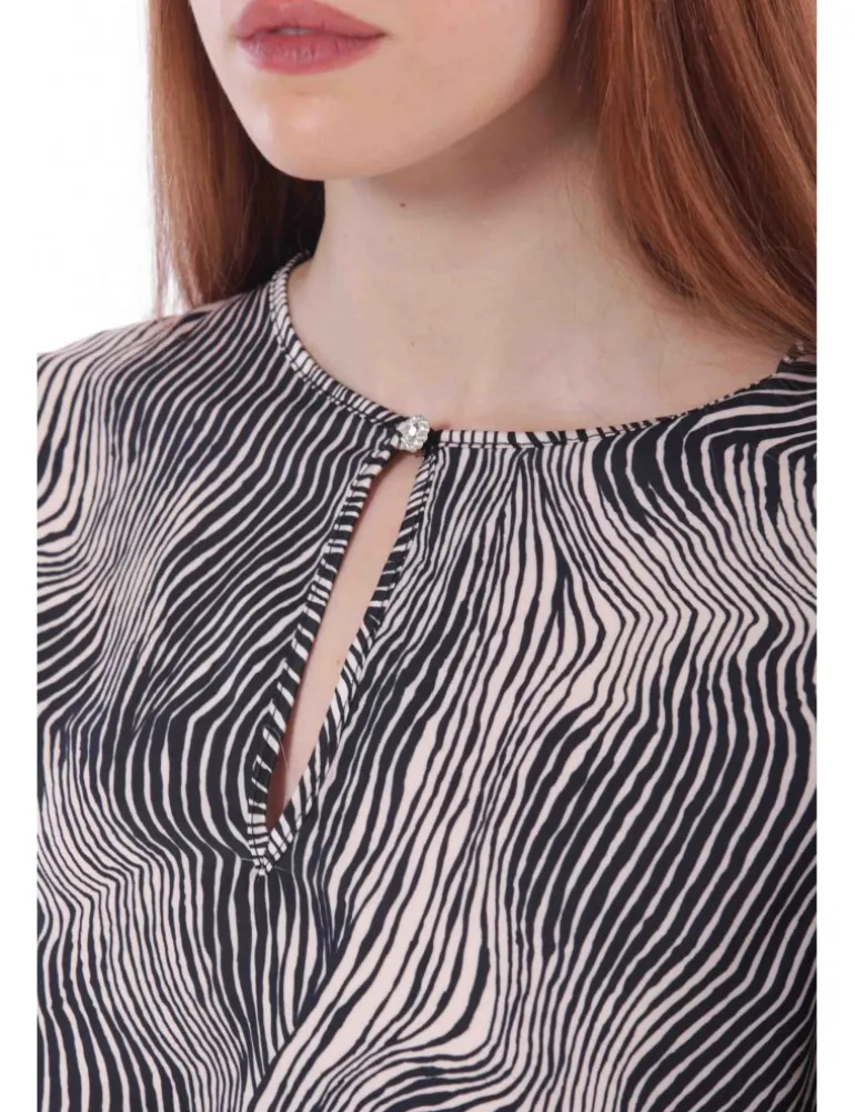 BLUSA 1749 PVIF NERO BEIGE