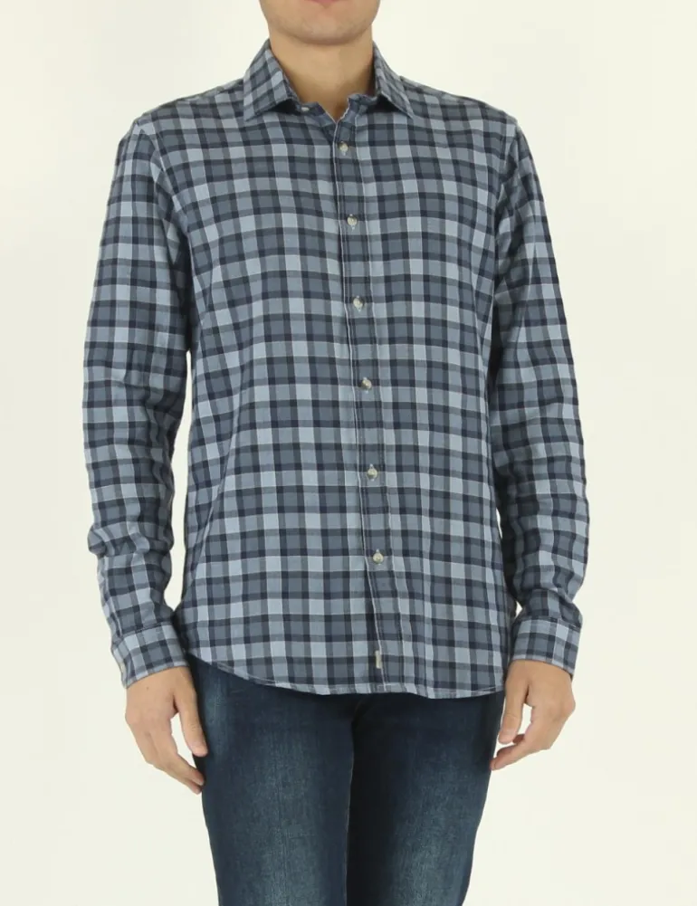 CAMICIA BIGGIN YCOS BLU