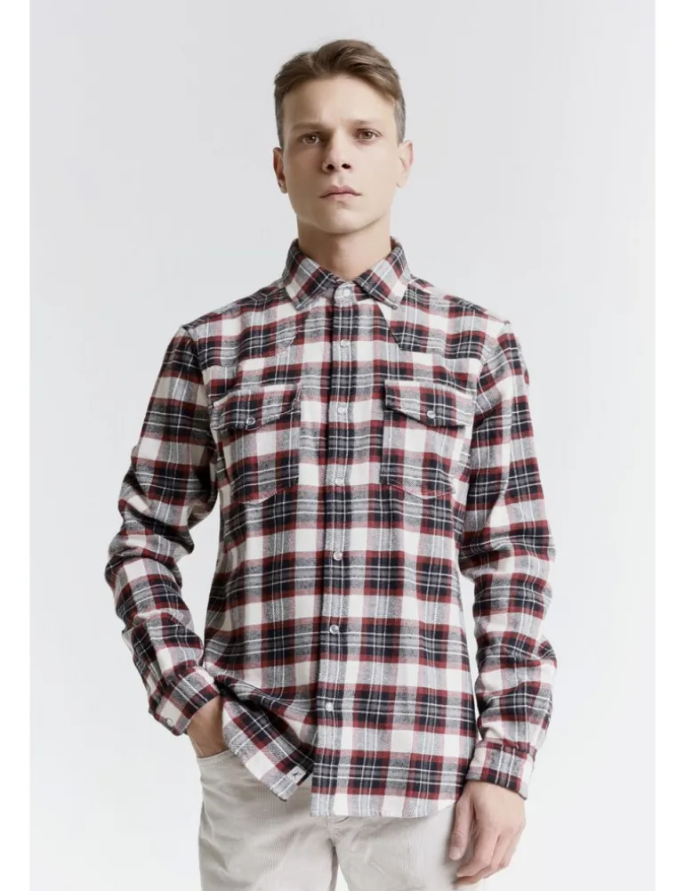 CAMICIA DROBS FCOS NERO WINE