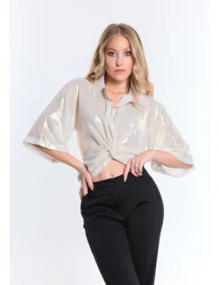 CAMICIA MC LUCIL RPL AVORIO