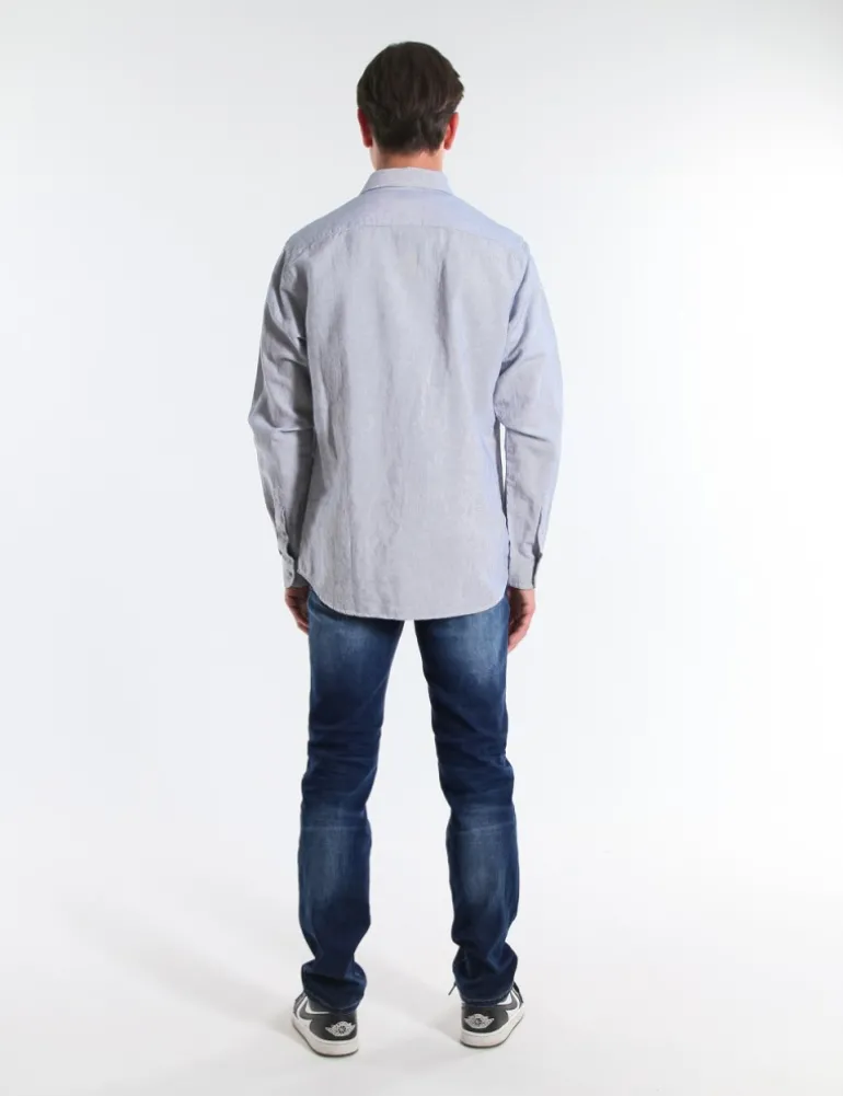 CAMICIA PARKS TLIR BIANCO BLU
