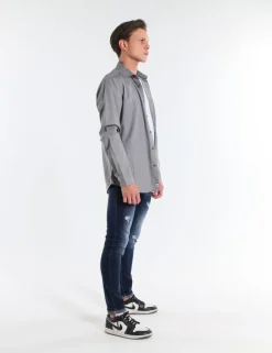 CAMICIA TEMPLE 9OZ GRIGIO CH