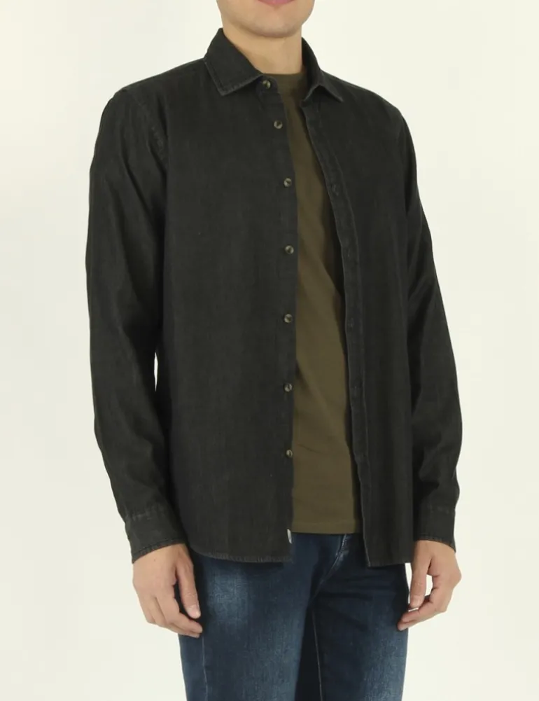 CAMICIA TEMPLE 7OZ NERO