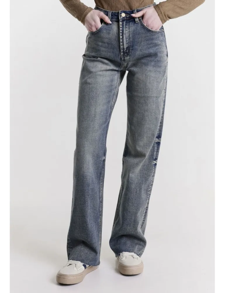 JEANS CLARA 12OZ USED DIRTY