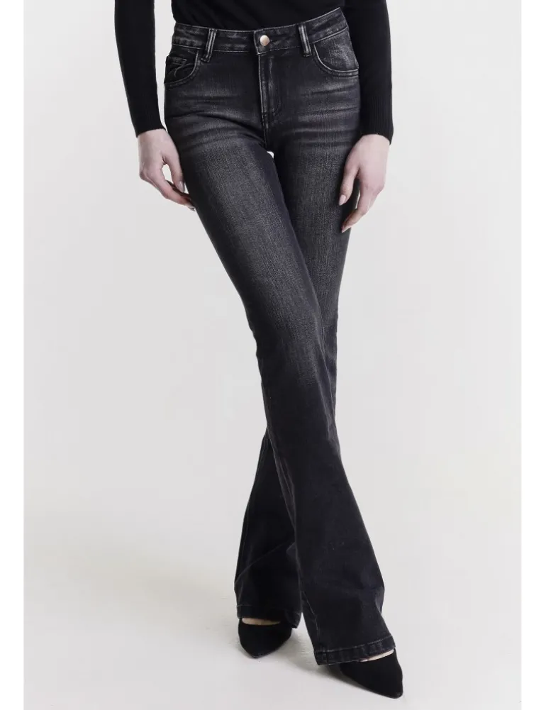 JEANS MONICA 11OZ BLACKGREY