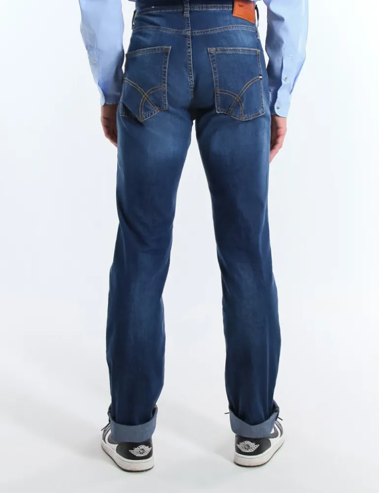 JEANS MORRIS 10OZ DARK USED