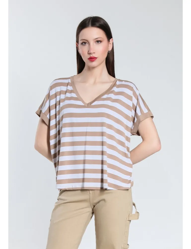 T-SHIRT LITTIA JCOR BEIGE