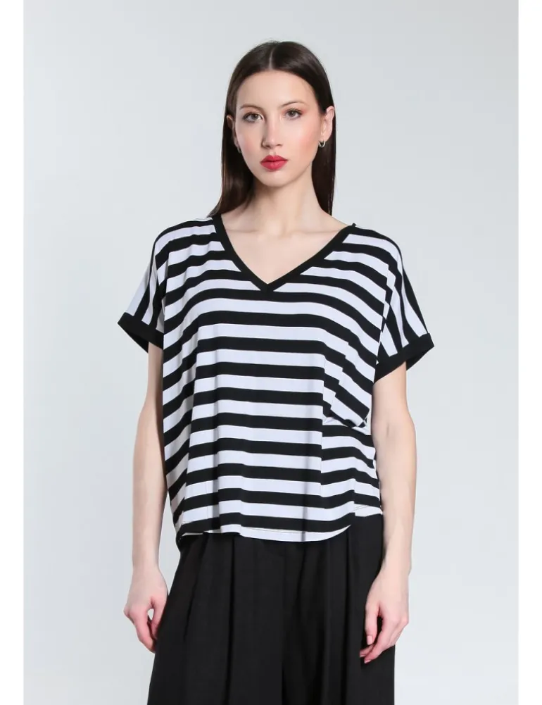 T-SHIRT LITTIA JCOR NERO