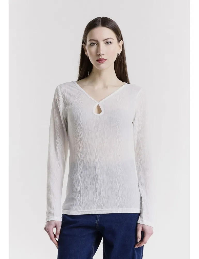 T-SHIRT ML GLIS JPL BIANCO OFF