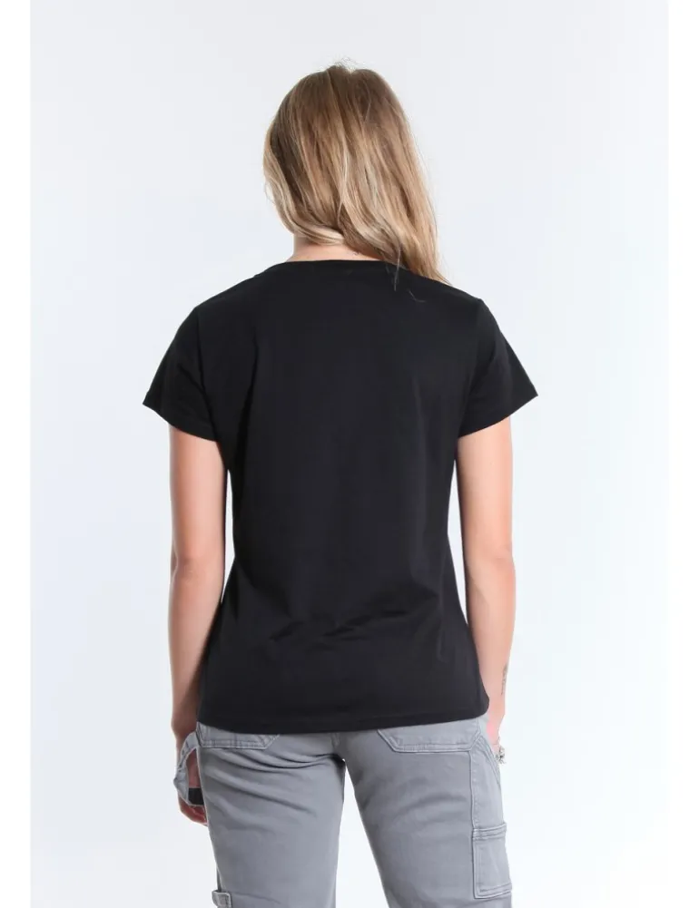 T-SHIRT NOTTE JCOPZ NERO FARFALLA