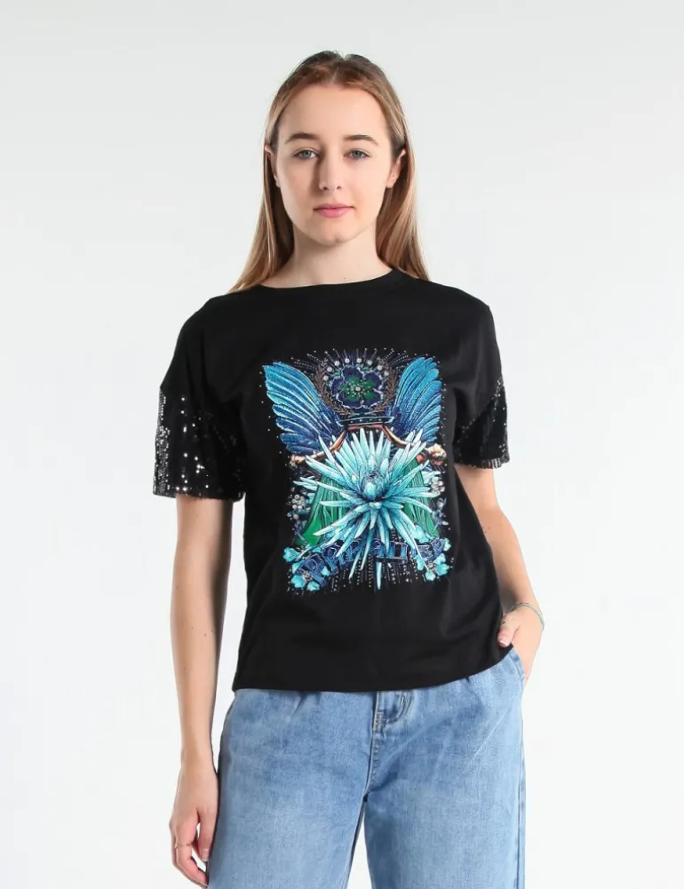 T-SHIRT PAM JCOSWA NERO